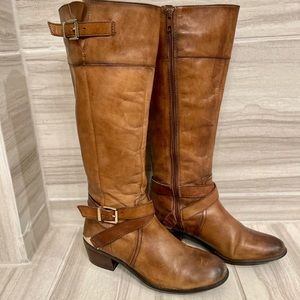 Arturo Chiang Boots- Brown with gold accents, 8.5